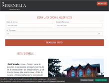 Tablet Screenshot of hotelserenella.net
