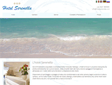 Tablet Screenshot of hotelserenella.com